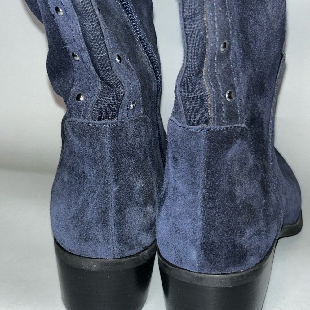 Euc Vince Camuto Briella blue suede knee high boots - Picture 3 of 10